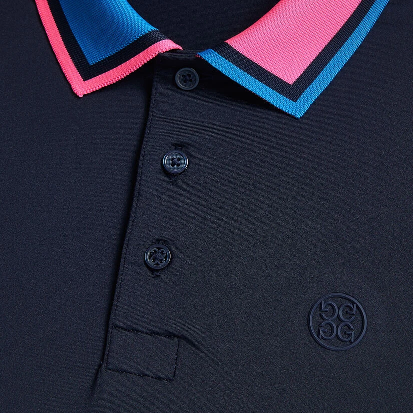 TWO TONE RIB COLLAR TECH JERSEY SLIM FIT POLO 8 TWO TONE RIB COLLAR TECH JERSEY SLIM FIT POLO - Image 6