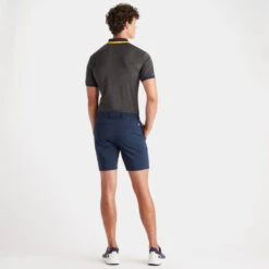 G/FORE QUARTER ZIP RIB COLLAR TECH JERSEY SLIM FIT POLO -Golf Clothing Shop G4MS23K122 CHGR 4