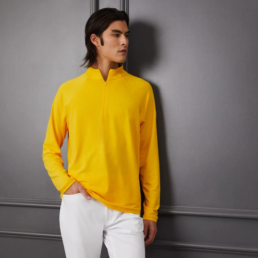 LUXE STAPLE QUARTER ZIP SLIM FIT MID LAYER 4 LUXE STAPLE QUARTER ZIP SLIM FIT MID LAYER - Image 2