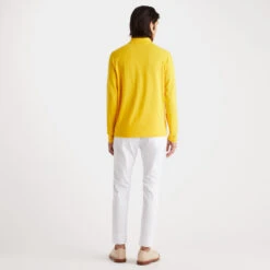 LUXE STAPLE QUARTER ZIP SLIM FIT MID LAYER 13 LUXE STAPLE QUARTER ZIP SLIM FIT MID LAYER -Golf Clothing Shop G4MS23K123 FLYY 4