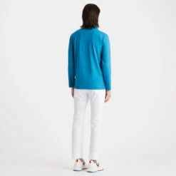 DAYTONA TECH INTERLOCK SLIM FIT PULLOVER -Golf Clothing Shop G4MS23K125B PTRL 4