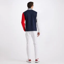 DAYTONA COLOUR BLOCK TECH INTERLOCK SLIM FIT PULLOVER -Golf Clothing Shop G4MS23K126 SNO 4