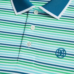 CINQUE TERRE RIB COLLAR TECH PIQUÉ SLIM FIT POLO -Golf Clothing Shop G4MS23K183 PTRL 5