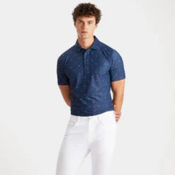 MINI STARS TECH PIQUÉ SLIM FIT POLO -Golf Clothing Shop G4MS23K240B TWLT 2