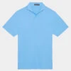 ESSENTIAL MODERN SPREAD COLLAR TECH PIQUÉ SLIM FIT POLO -Golf Clothing Shop G4MS23K300 CIELO