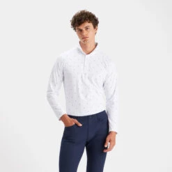 SKULL & T'S LONG SLEEVE ICE NYLON SLIM FIT SUN SHIRT -Golf Clothing Shop G4MS23K360A SNO 2