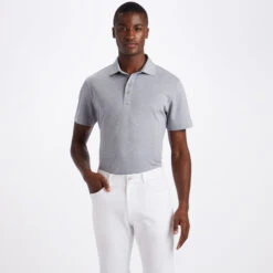 DOT JACQUARD SLIM FIT POLO -Golf Clothing Shop G4MS23K362 HGR 2