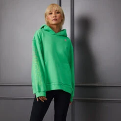 NO 1 CARES UNISEX OVERSIZED FRENCH TERRY HOODIE -Golf Clothing Shop G4MS23K420B ALIME 5