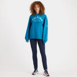 GOLFING UNISEX OVERSIZED FRENCH TERRY HOODIE -Golf Clothing Shop G4MS23K420E PTRL 7