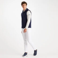 DOUBLE KNIT SPACER JERSEY HOODED SLIM FIT FULL ZIP VEST -Golf Clothing Shop G4MS23K422 TWLT 3