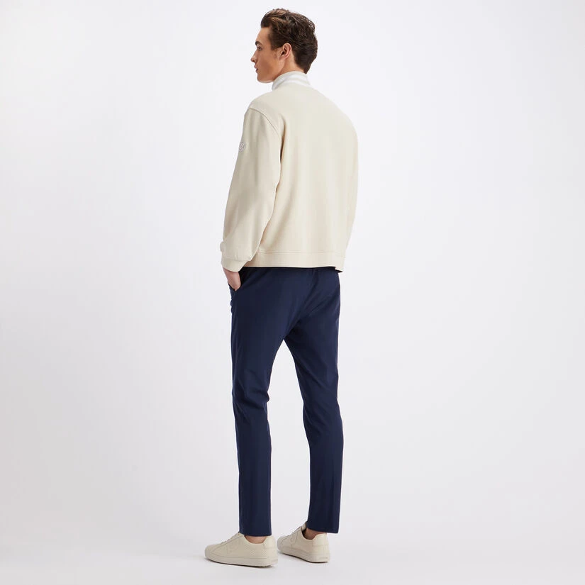 RIB COLLAR FRENCH TERRY QUARTER ZIP SLIM FIT PULLOVER 7 RIB COLLAR FRENCH TERRY QUARTER ZIP SLIM FIT PULLOVER - Image 5