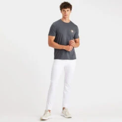 G/4ORE PRJKT 112 COTTON SLIM FIT TEE -Golf Clothing Shop G4MS23K462A CHGR 3