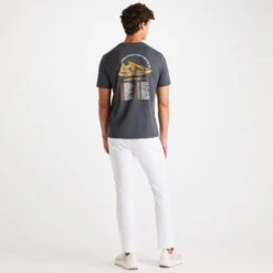 G/4ORE PRJKT 112 COTTON SLIM FIT TEE -Golf Clothing Shop G4MS23K462A CHGR 4