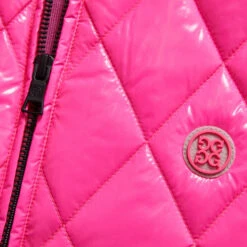 QUILTED COATED NYLON WOOL LINED SLIM FIT PUFFER VEST -Golf Clothing Shop G4MS23O50 KOP 5