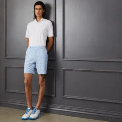 SKULL & T'S MAVERICK 4-WAY STRETCH SHORT 9 SKULL & T'S MAVERICK 4-WAY STRETCH SHORT -Golf Clothing Shop G4MS23P04B SKY 1