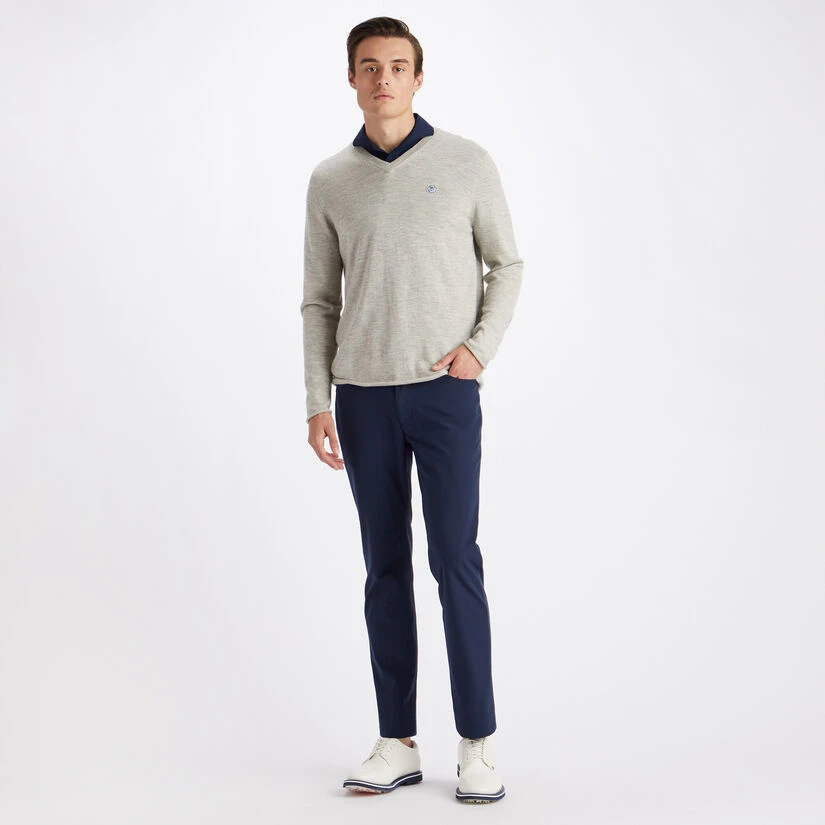 CONTRAST V NECK SLIM FIT CASHMERE SWEATER 6 CONTRAST V NECK SLIM FIT CASHMERE SWEATER - Image 4
