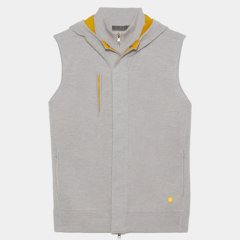 HOODED MERINO WOOL SLIM FIT FULL ZIP VEST 3 HOODED MERINO WOOL SLIM FIT FULL ZIP VEST