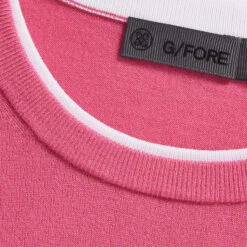 CONTRAST MERINO WOOL BLEND SLIM FIT CREWNECK SWEATER -Golf Clothing Shop G4MS23S300 AZA 5