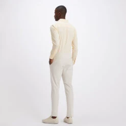 CLASSIC STRIPE MODERN SPREAD COLLAR NYLON WOVEN SLIM FIT SHIRT -Golf Clothing Shop G4MS23W101B FLYY 4